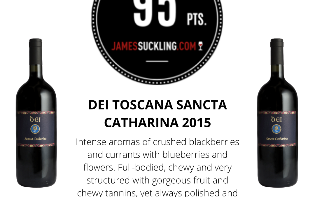 James Suckling – 95 punti al Sancta Catharina 2015